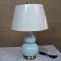 Antique Hotel Decorative Blue Ceramic Bedside Desk Light Table Lamp